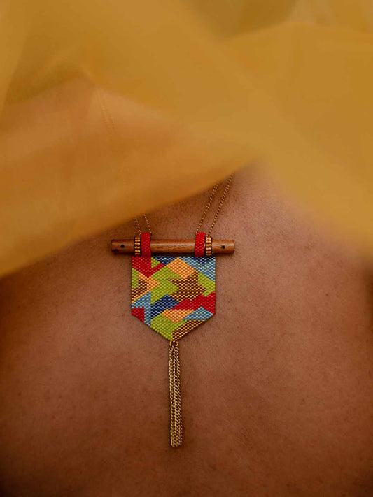 The Abhita Necklace- Multicolor Handmade Beaded Jewelry
