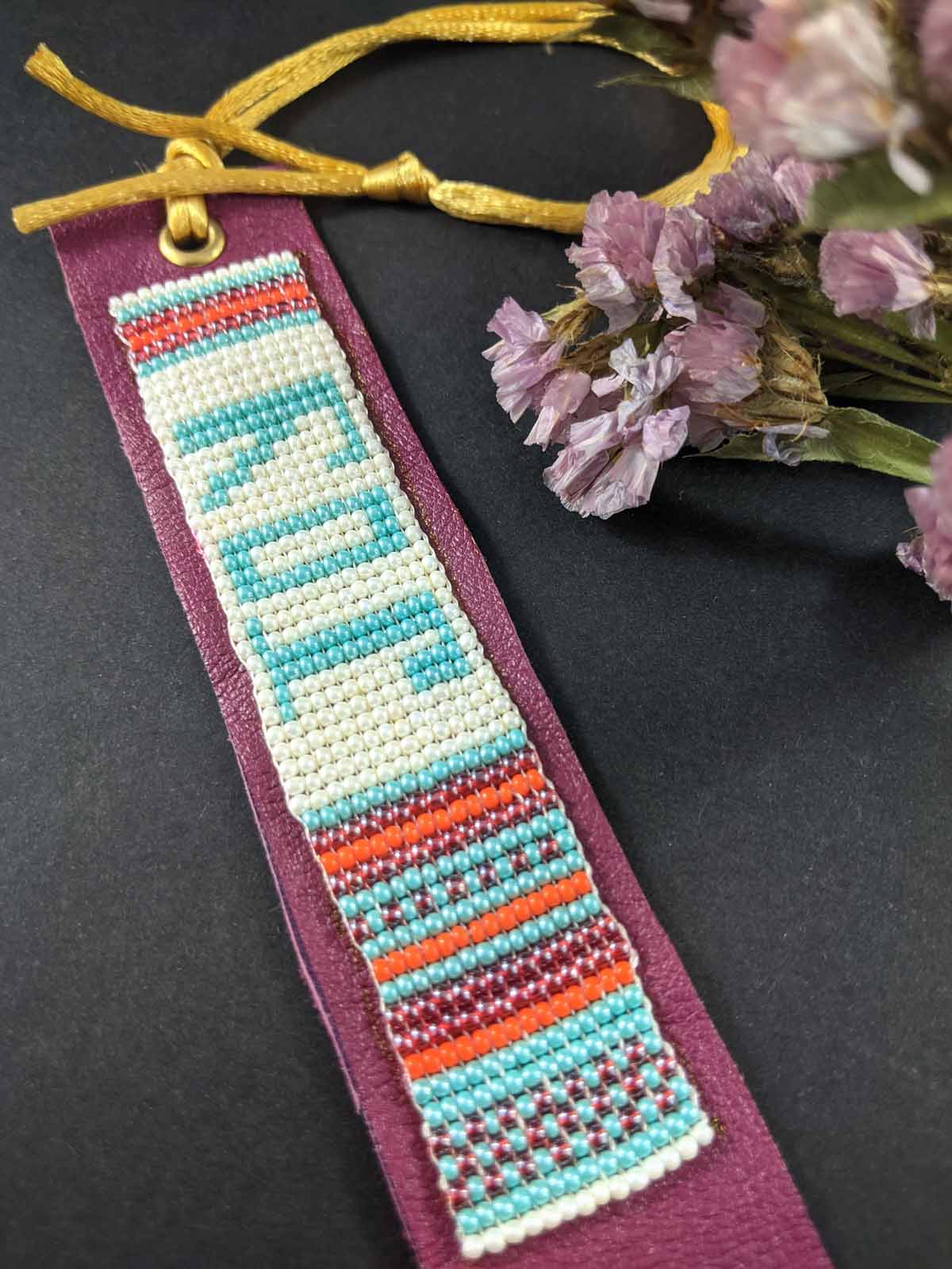 "Joy" Handmade Beaded Bookmarks