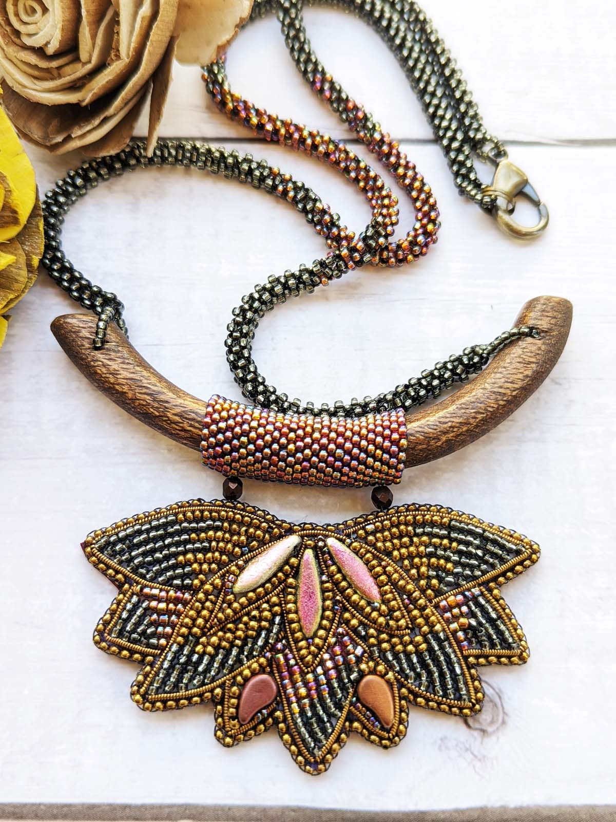 Padmaja Handmade Beaded Necklace